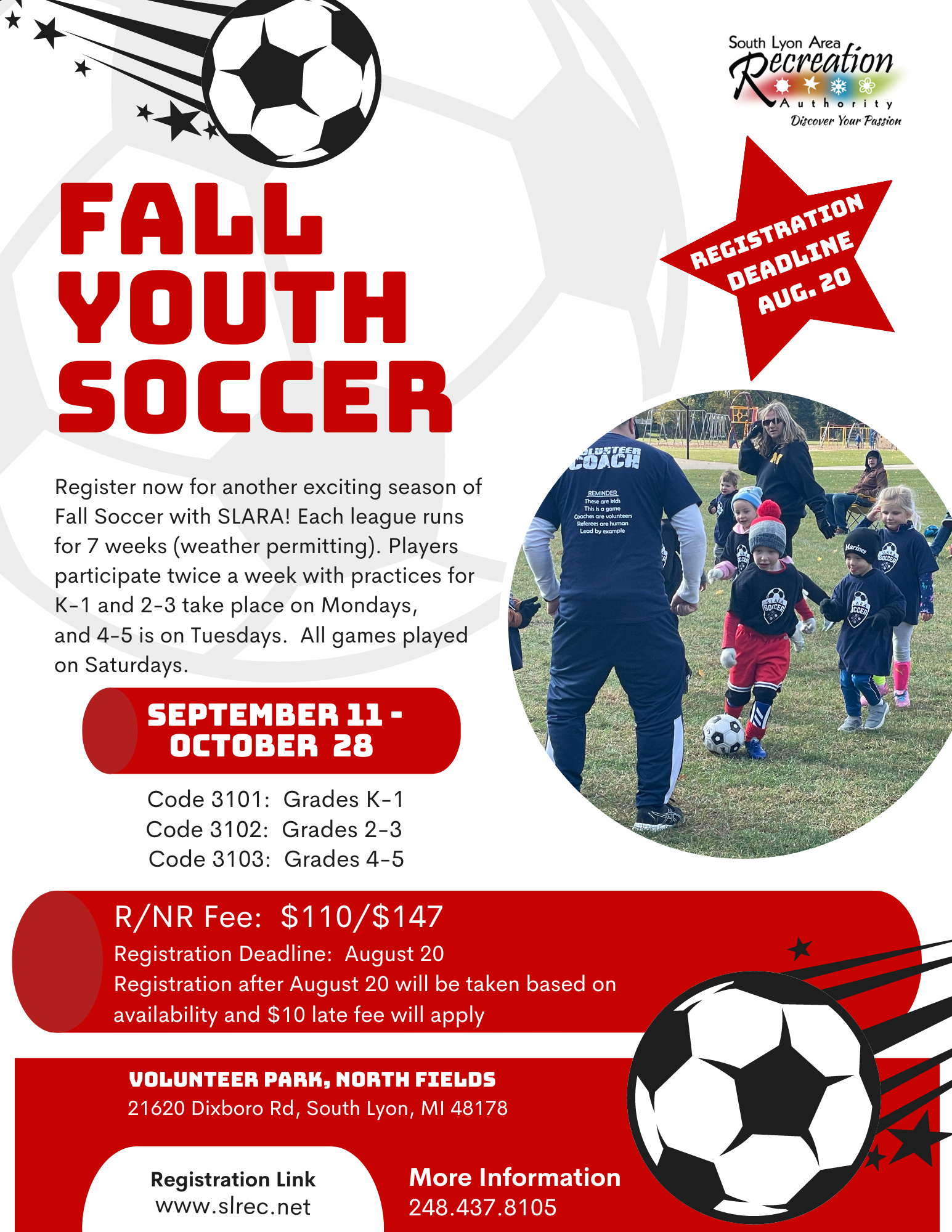 Youth Leagues - South Lyon Recreation Authority